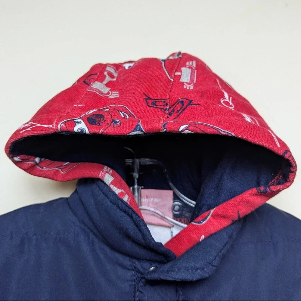 Vintage Cars Disney Pixar Lightning Puff Vest Hoodie 2pc Combo 12 Months‎ NWT